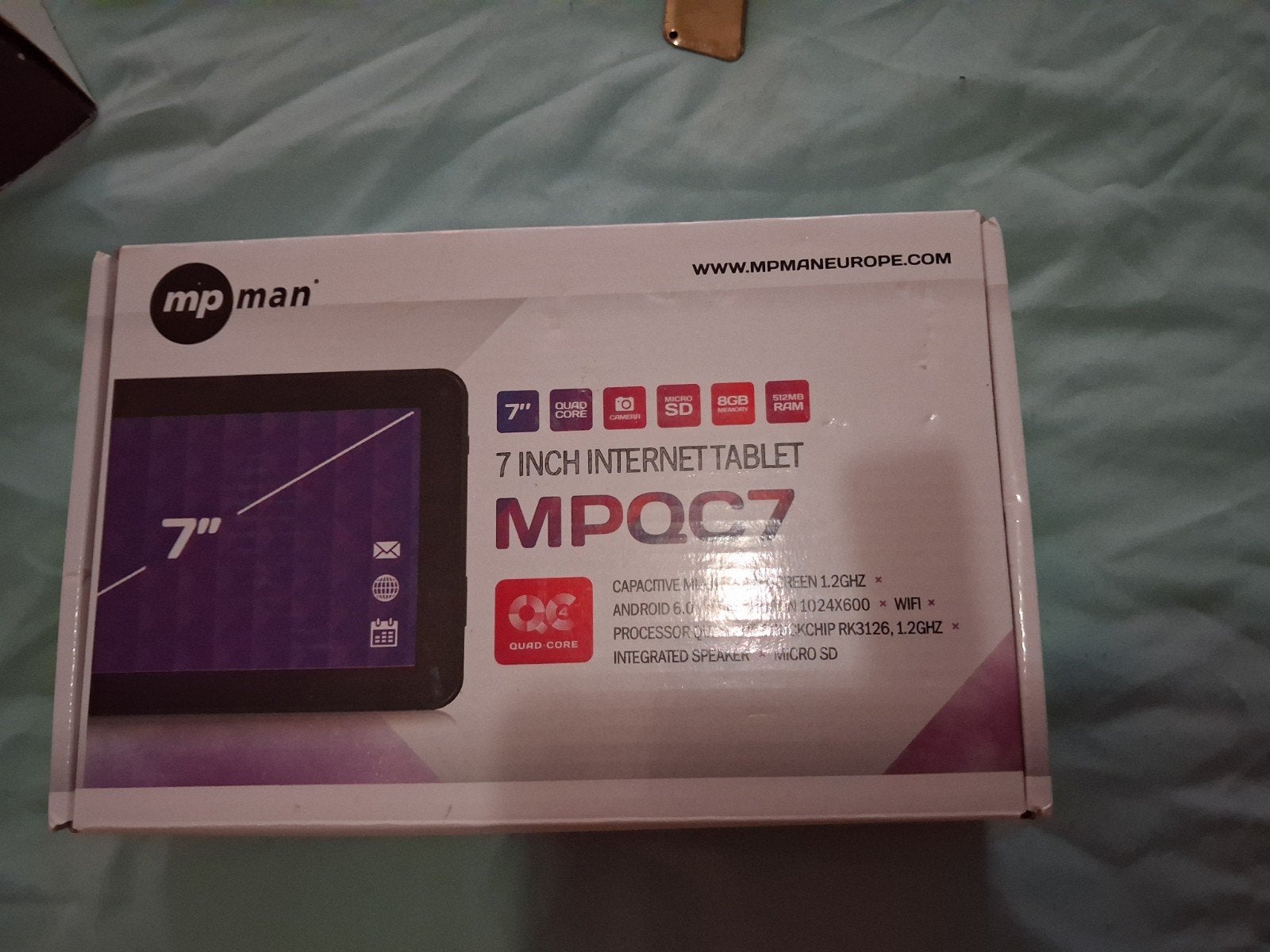 MP Man MPQC7 7 inch internettablet 8GB, Computers en Software, Android Tablets, Ophalen of Verzenden, 7 inch of minder, Wi-Fi