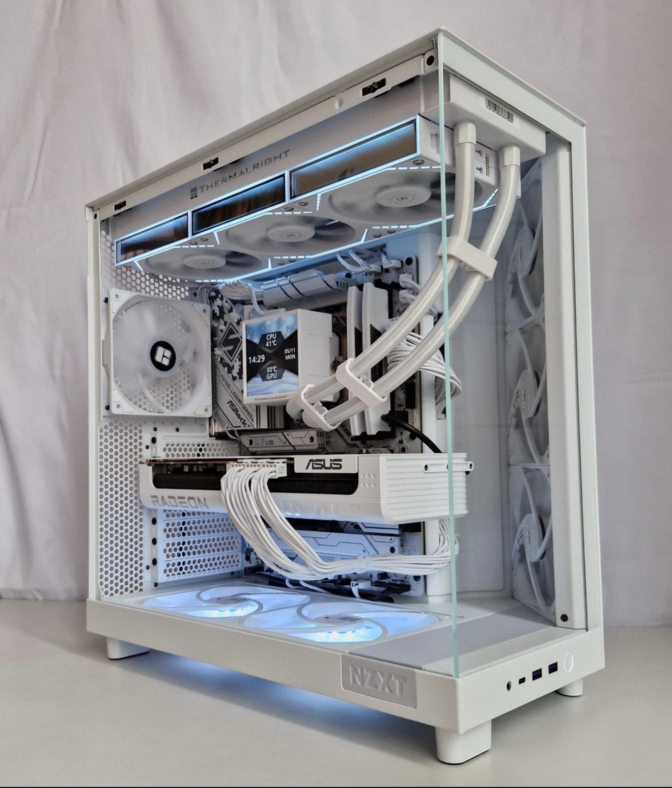 RX 9070 XT | Witte Custom Gaming PC, Ophalen, Nieuw