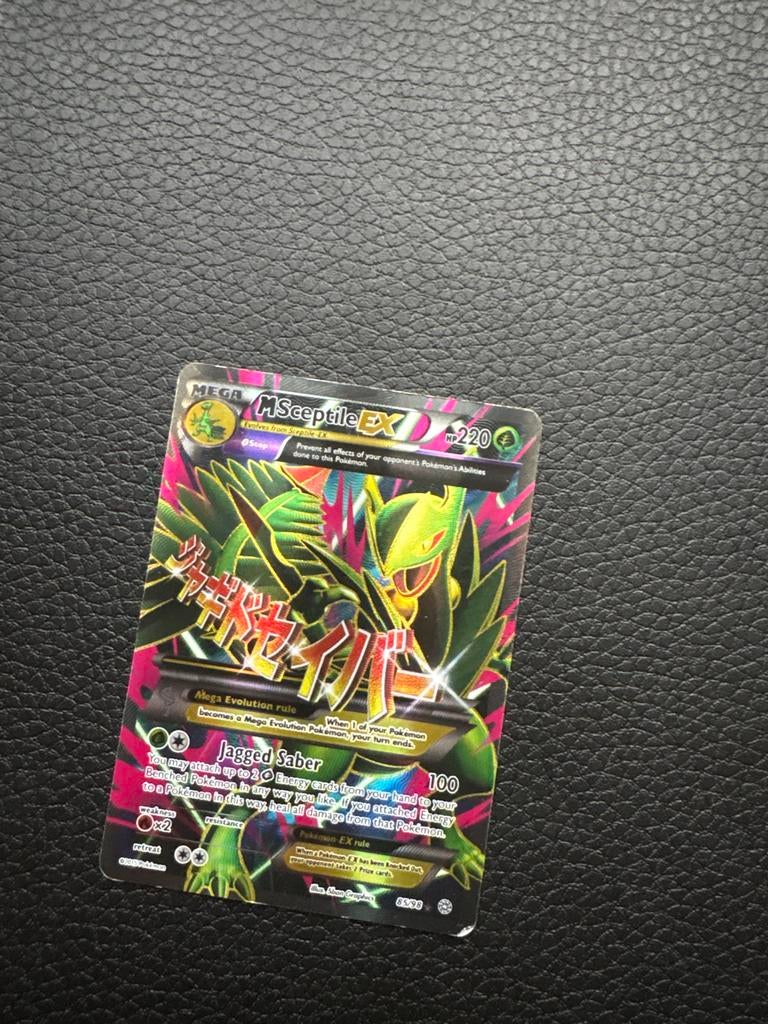 M Sceptile EX Pokémon Kaart, Ophalen of Verzenden, Zo goed als nieuw, Losse kaart, Foil