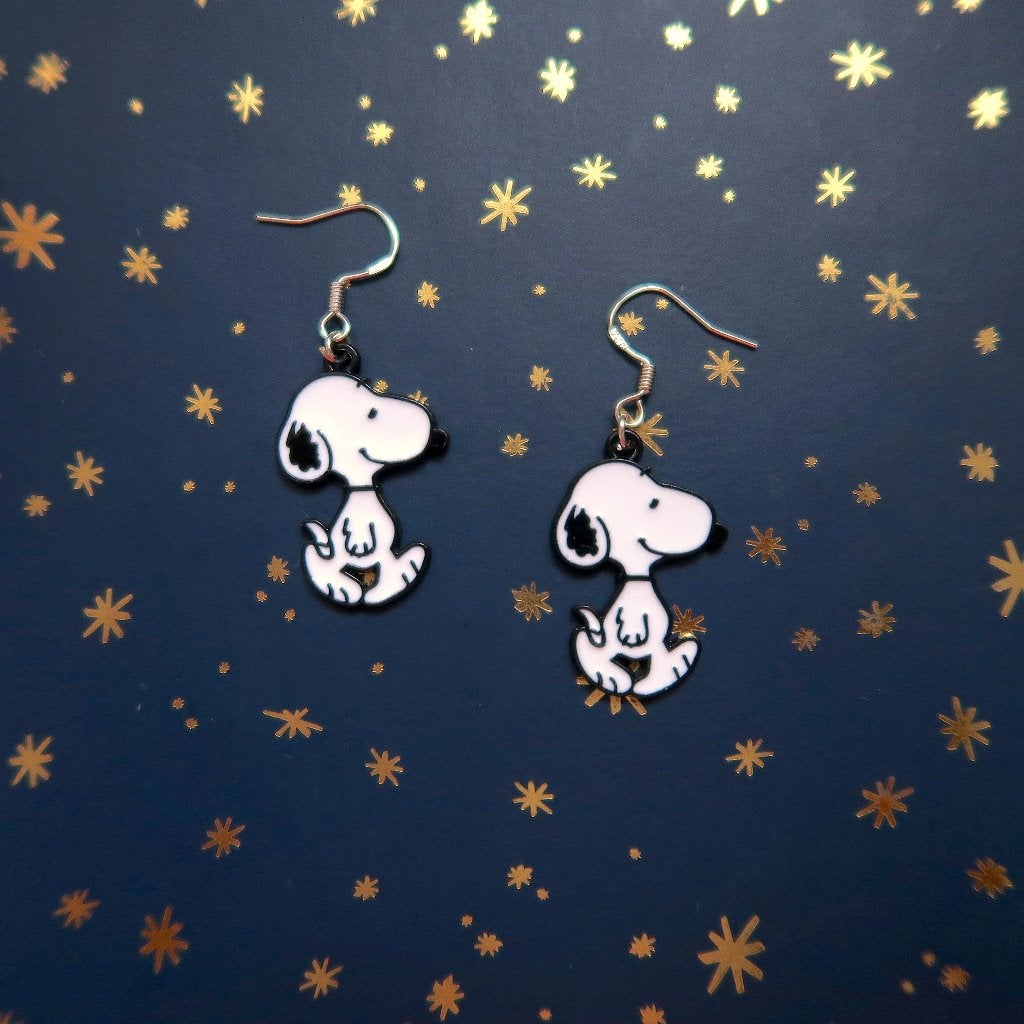 Snoopy Peanuts Comics Strips Oorbellen, Verzenden, Snoopy, Nieuw, Overige typen