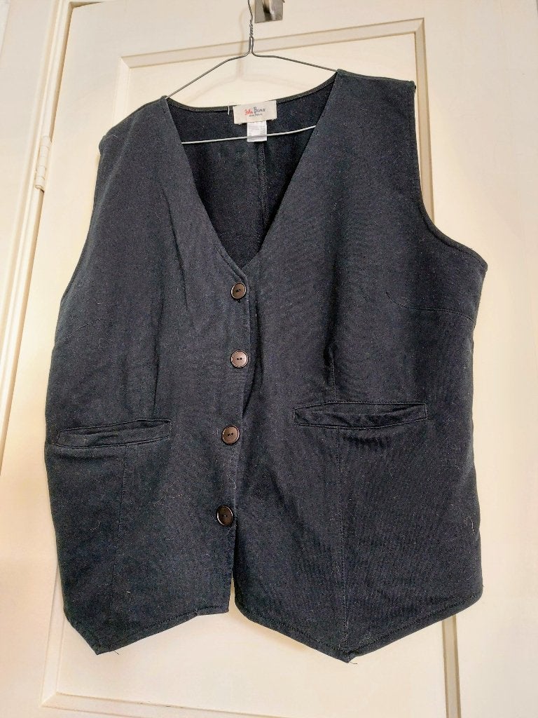 Dames Gilet, zwart maat 48/50, Overige typen, Ophalen of Verzenden, Zo goed als nieuw, John Baner