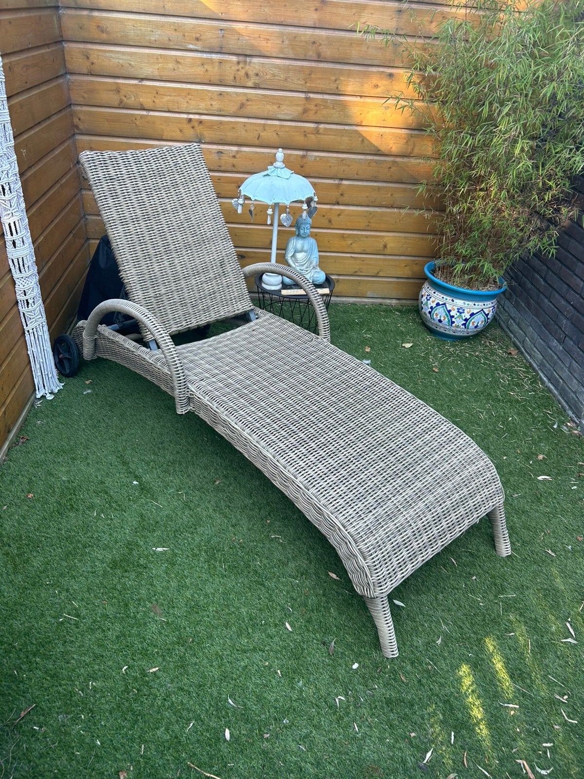 Home & garden ligbed, Ophalen of Verzenden, Gebruikt, Textileen, Verstelbaar