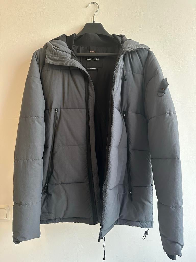 Hallinger puffer jacket XL, Ophalen, Zo goed als nieuw, Maat 56/58 (XL), Grijs