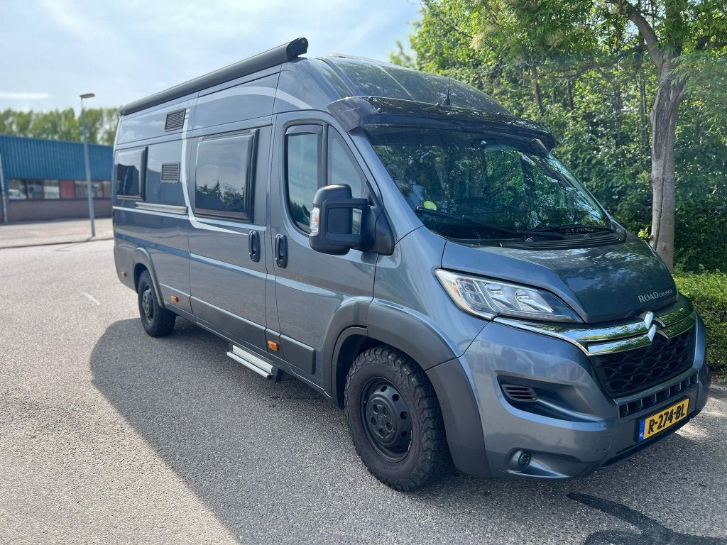 Possl Roadcruiser 640 bj 2018 Lengtebedden, Caravans en Kamperen, Buscamper of Camperbus, Ringverwarming, Pössl, Luifel
