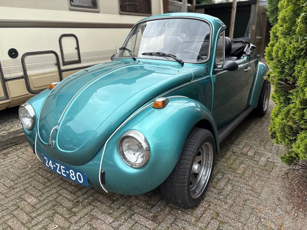 Volkswagen Kever Speedster Cabrio 1303 1973, Zwart, Cabriolet, Volkswagen, Handgeschakeld