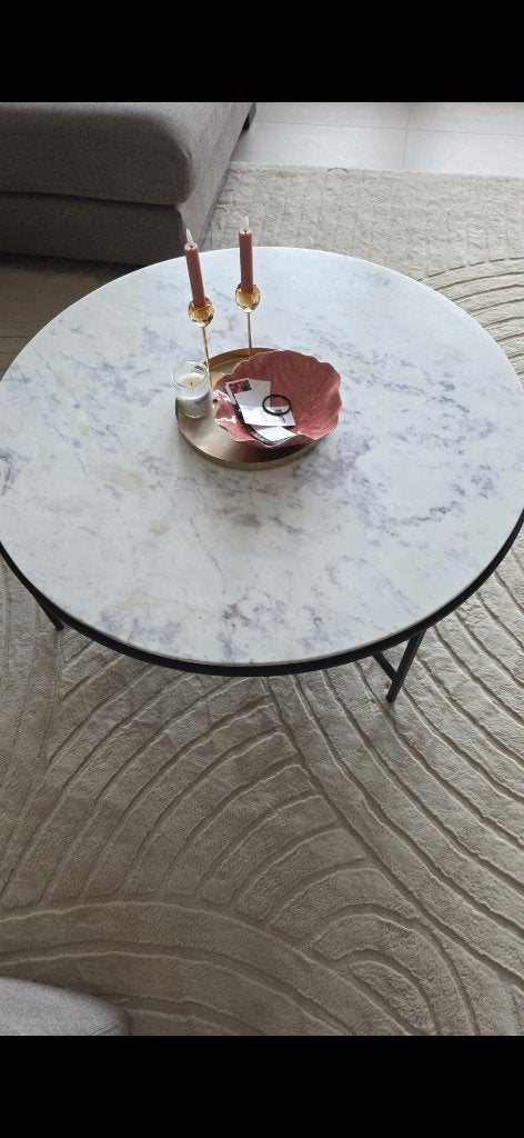 Salontafel marmer, Ophalen, Overige materialen, 100 tot 150 cm, Rond