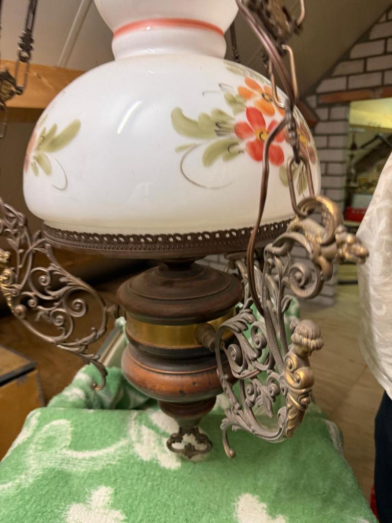 Zeer zware hanglamp, Ophalen