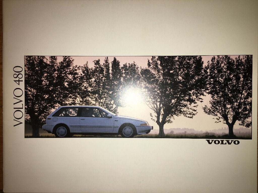 3x Volvo 480ES + 480 accessoires folders brochures 1986+1990, Ophalen of Verzenden, Zo goed als nieuw, Volvo