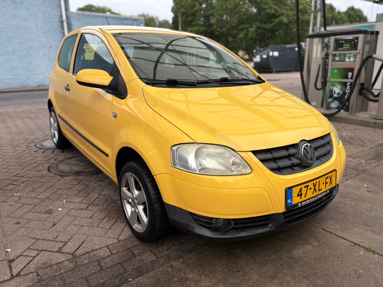 Volkswagen Fox 1.4 55KW 2007 Geel, Auto's, Voorwielaandrijving, 15 km/l, 4 stoelen, Handgeschakeld