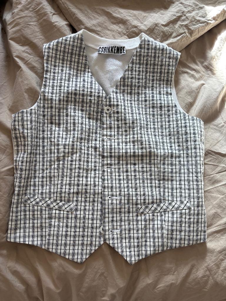 Bikkembergs gilet waistcoat mt (it 44 ned 38-40)., Ophalen of Verzenden, Nieuw, Wit