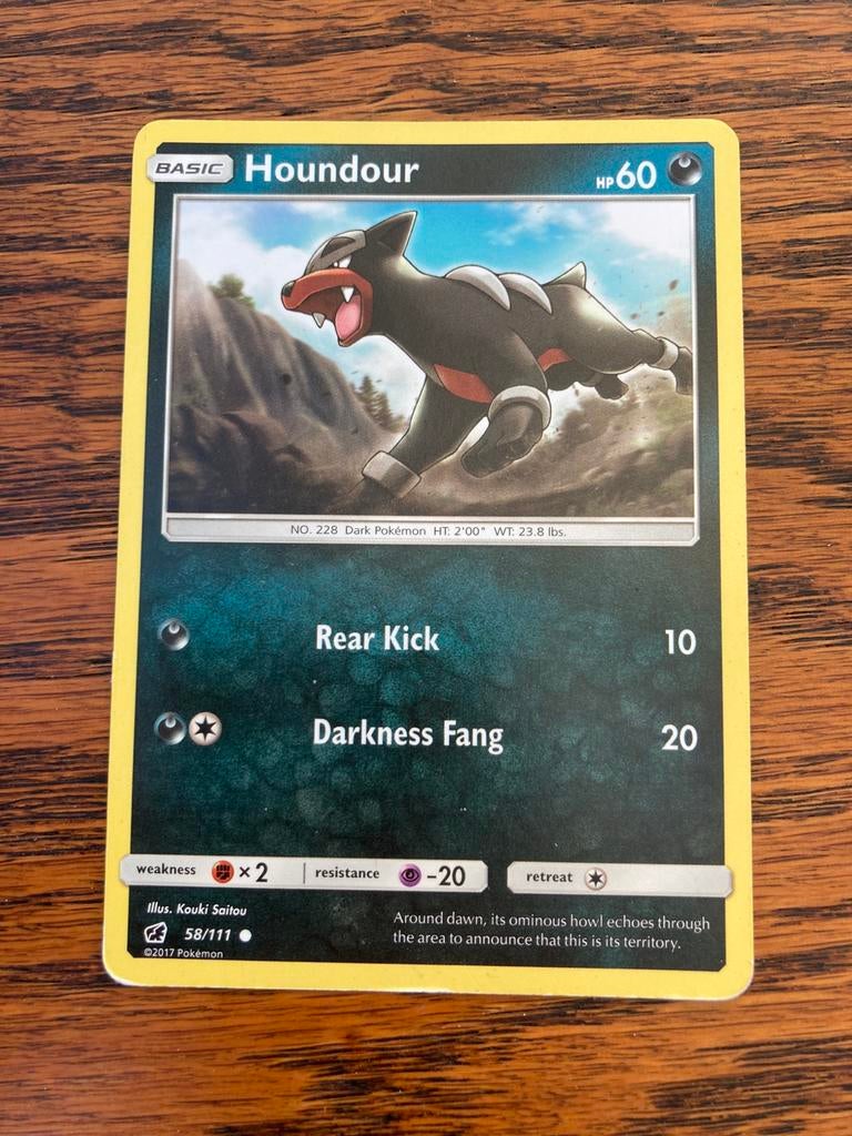 Houndour 58/111 Crimson Invasion, Ophalen of Verzenden, Zo goed als nieuw