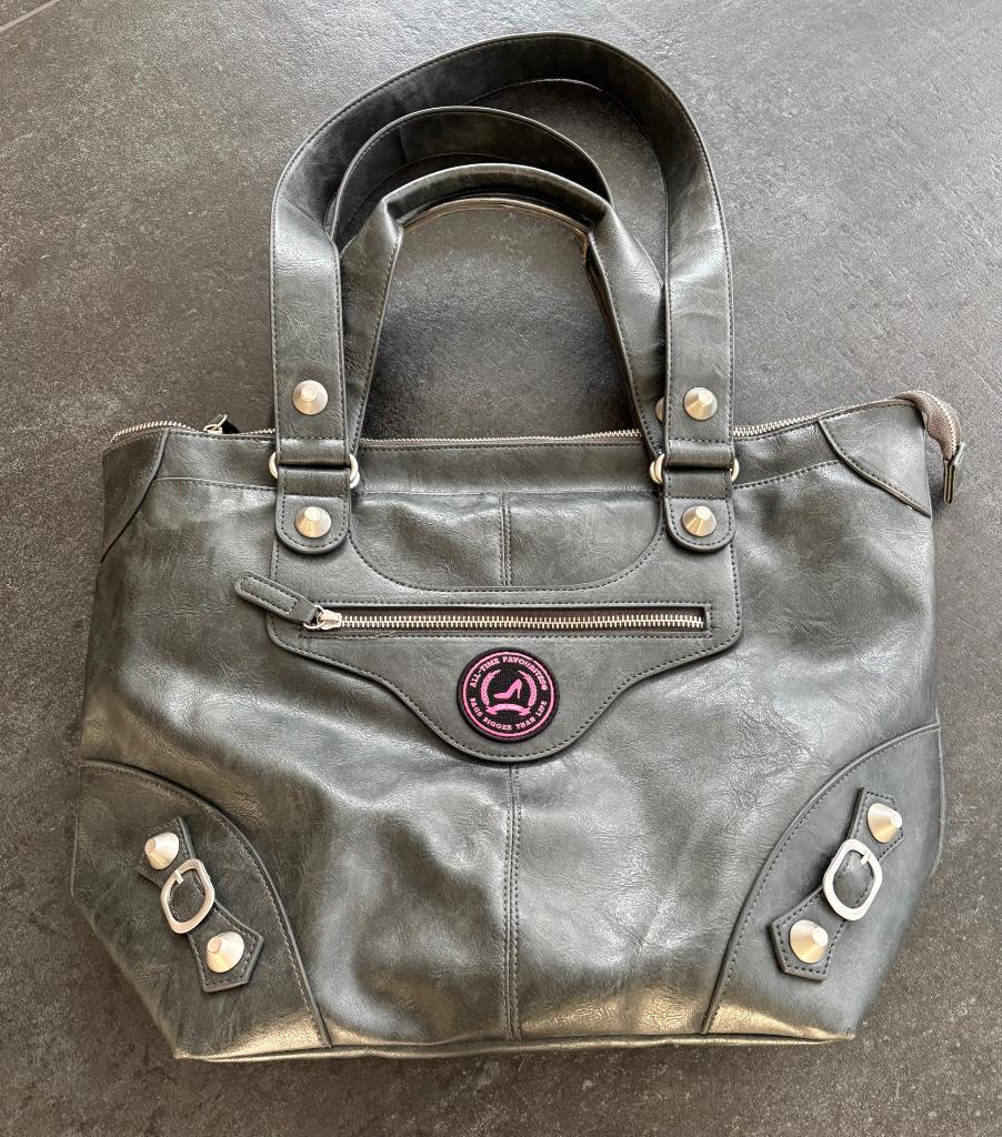 All Time Favourites/ ATF XS shopper / tas antraciet, Sieraden, Tassen en Uiterlijk, Tassen | Damestassen, Verzenden, Zo goed als nieuw
