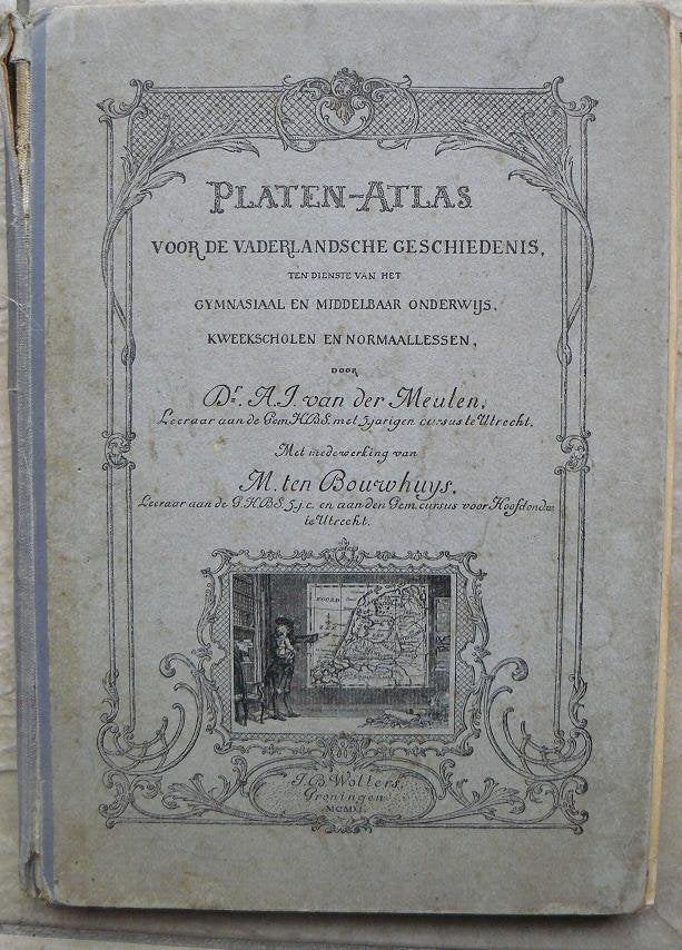 Platen-atlas voor de vaderlandsche geschiedenis, Ophalen of Verzenden, Gelezen
