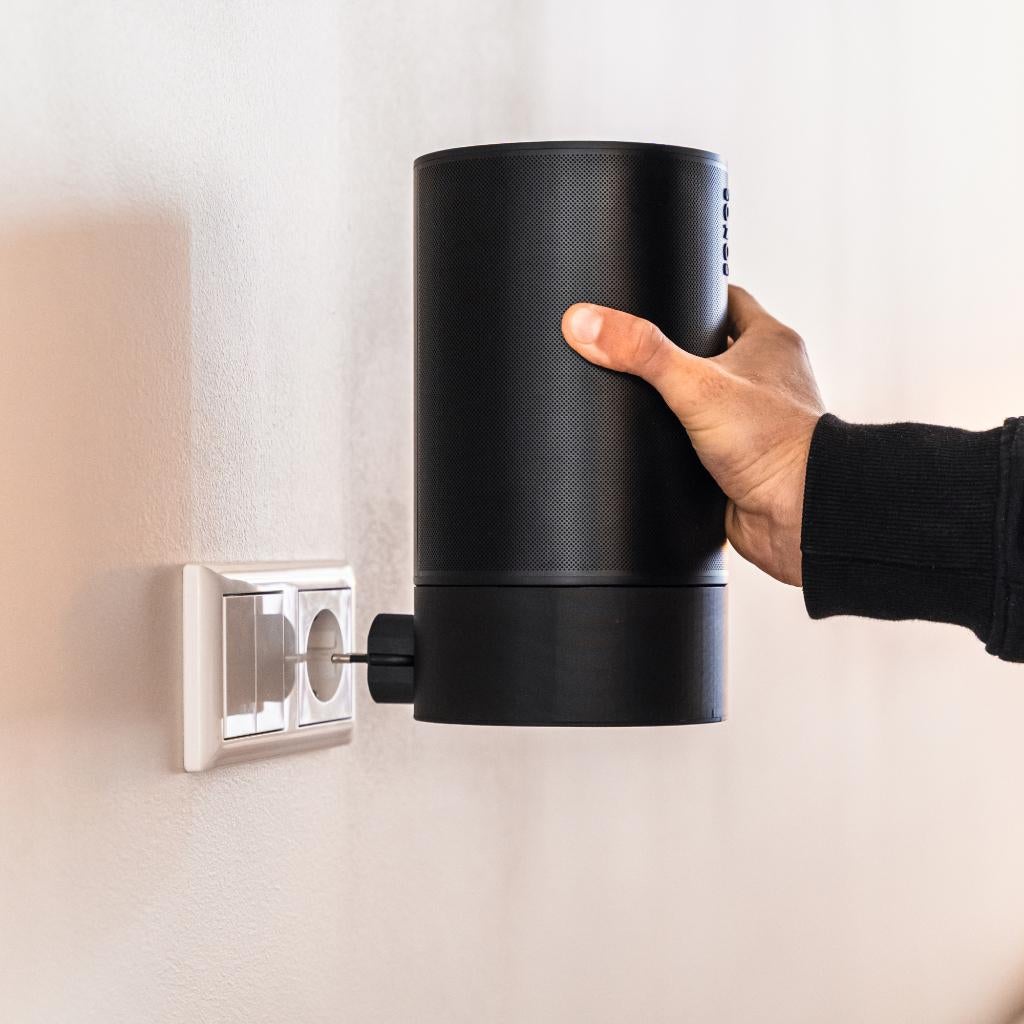 Sonos Era 100 stopcontacthouder zwart | Muurbeugel, Verzenden, Nieuw, Sonos, Center speaker