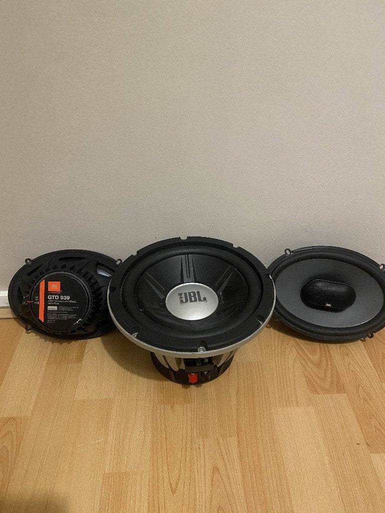 JBL Audio Set – 2x JBL 939 Speakers + JBL GTO 1014 Subwoofer, Auto diversen, Ophalen of Verzenden