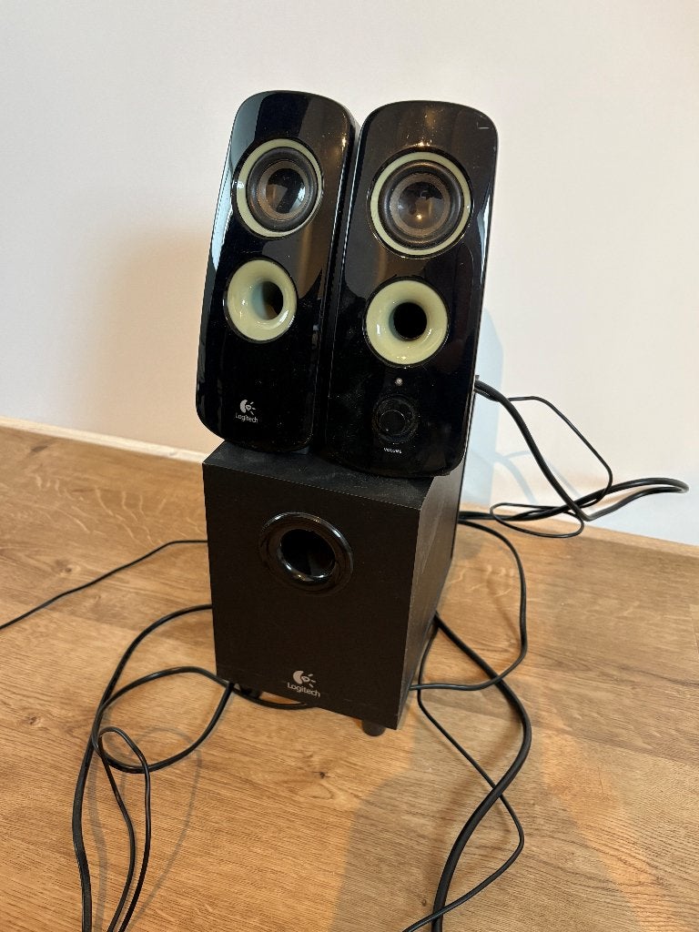 Logitech Z323 - 2.1 speakersysteem, Computers en Software, Pc speakers, Ophalen, Gebruikt, Audiokanaal 2.1, Logitech