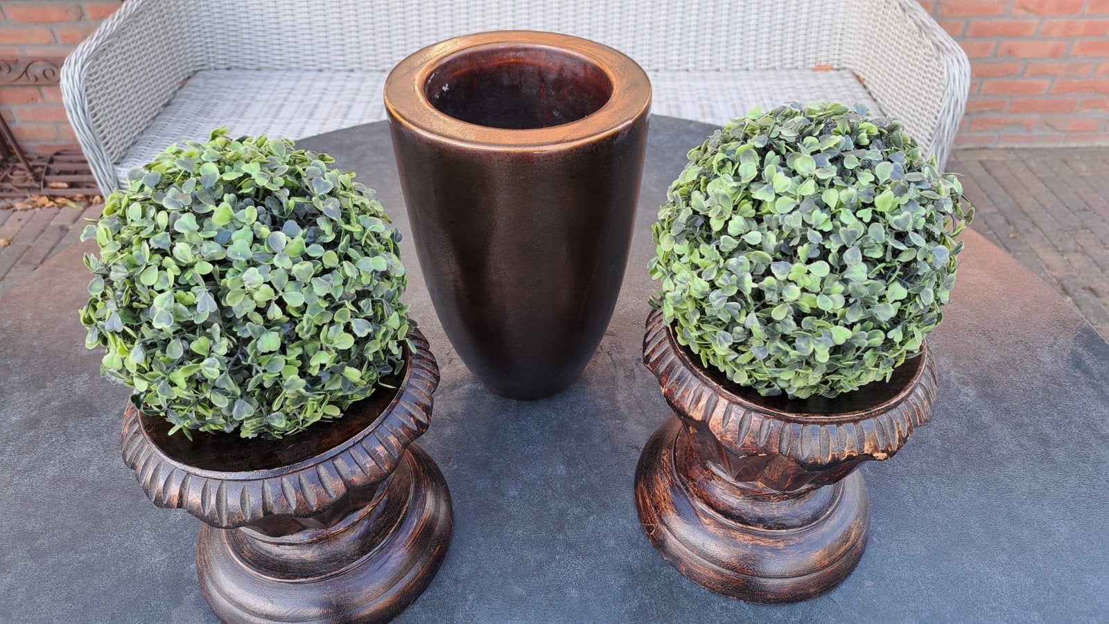 Decoratieve potten met kunstplanten - Set, Ophalen, Zo goed als nieuw