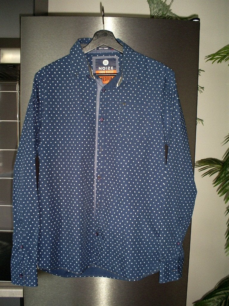 Heren overhemd van NOIZE maat M, Noize, Halswijdte 39/40 (M), Zo goed als nieuw, Verzenden