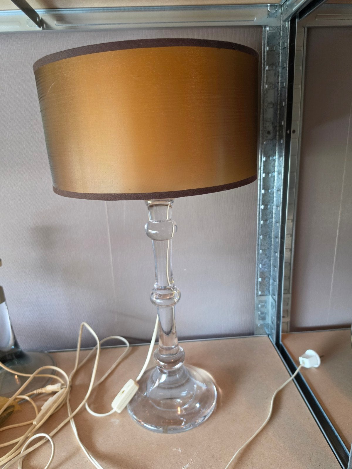 Floris meydam tafel lamp Leerdam, Ophalen, Gebruikt, 50 tot 75 cm
