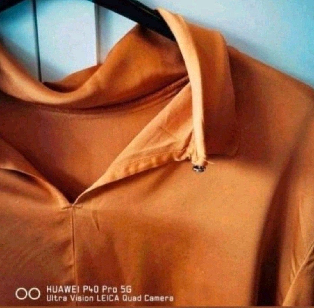 Esprit satijnlook blouse oranje/cognac maat 40, Kleding | Dames, Maat 38/40 (M), Oranje, Ophalen of Verzenden, Zo goed als nieuw