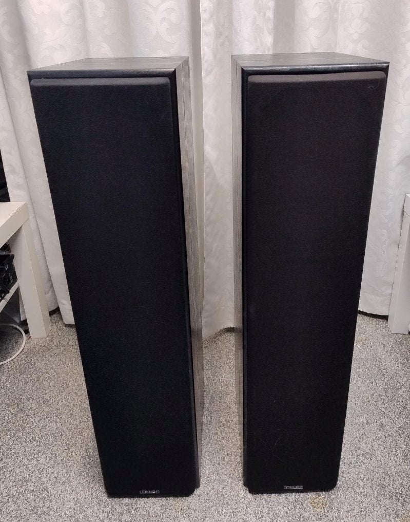 Mission 734 speaker 3-weg zwart, Ophalen, Vloerstaande luidspreker, Basreflex, Zo goed als nieuw