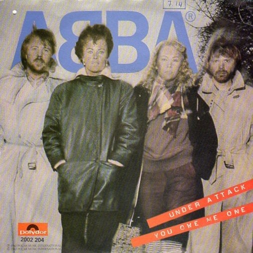 ABBA ‎– Under Attack (1982), Fotohoes, 7 inch, Ophalen of Verzenden, Zo goed als nieuw