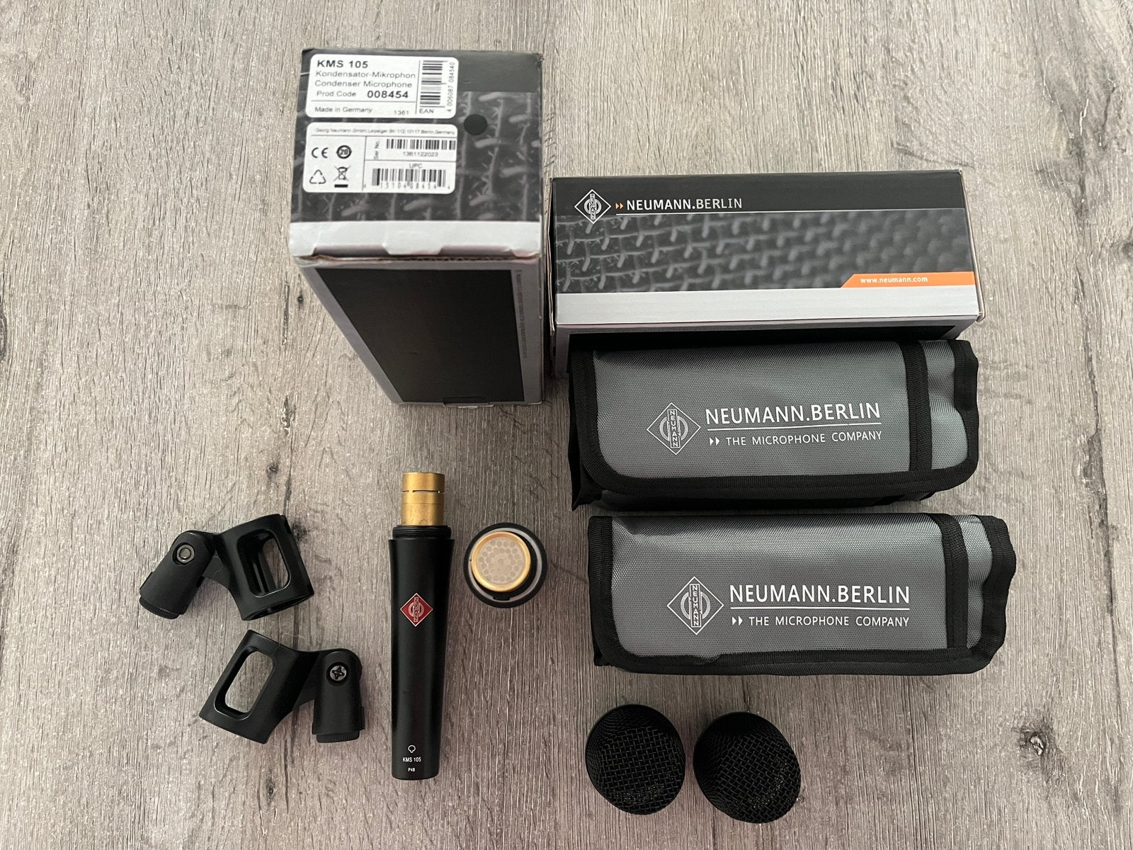 Nooitgebruikte originele Neumann microfoons zwart, Ophalen, Nieuw, Zangmicrofoon
