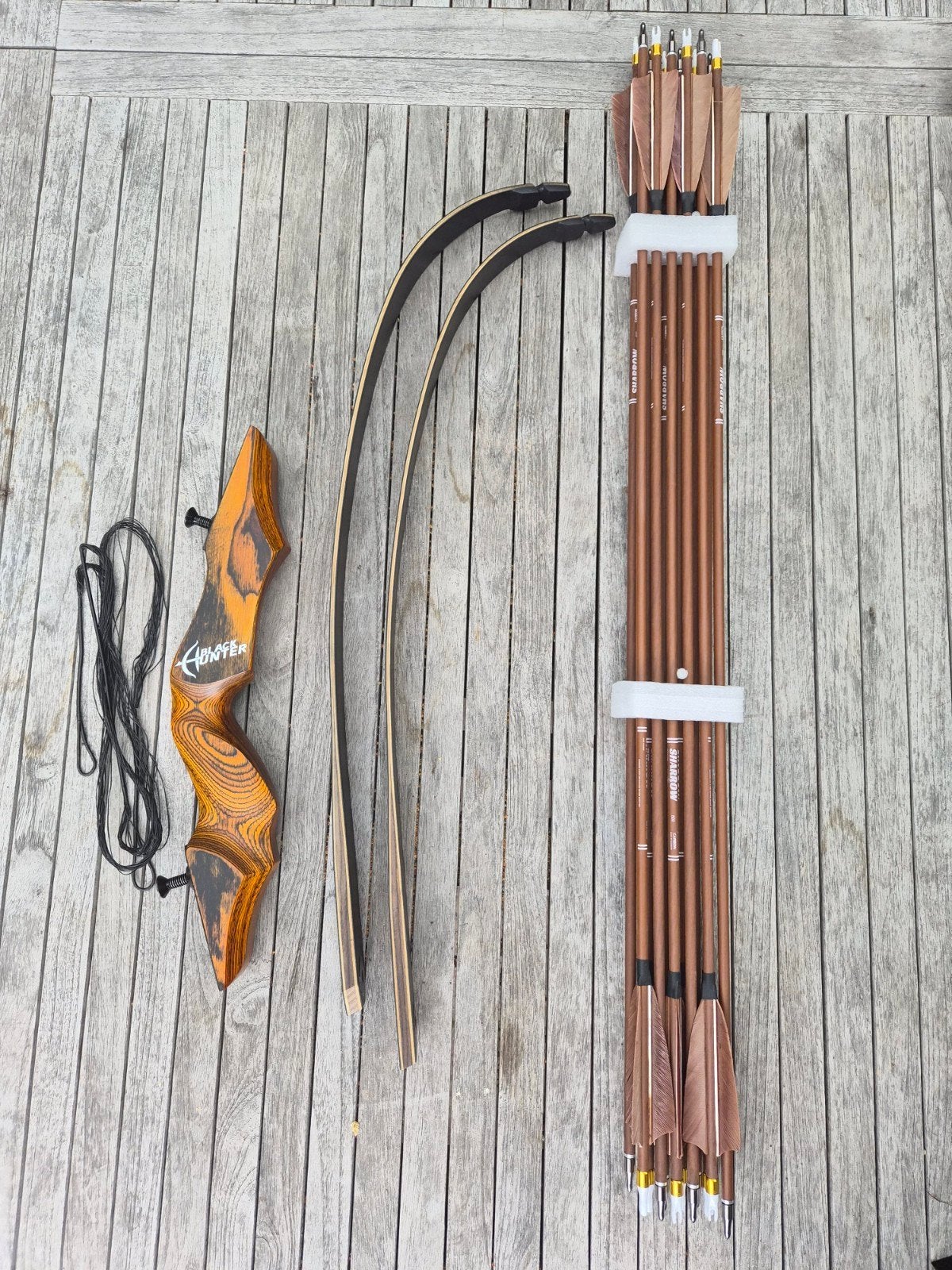 Nieuwe LH Black Hunter Recurve #27@ 28"  12x  carbonpijl, Sport en Fitness, Handboogschieten, Ophalen, Nieuw