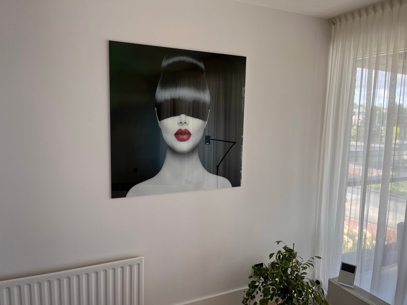 Glass Art Wanddecoratie - 100x100cm, Huis en Inrichting, Ophalen, Zo goed als nieuw, Schilderij, 75 tot 100 cm