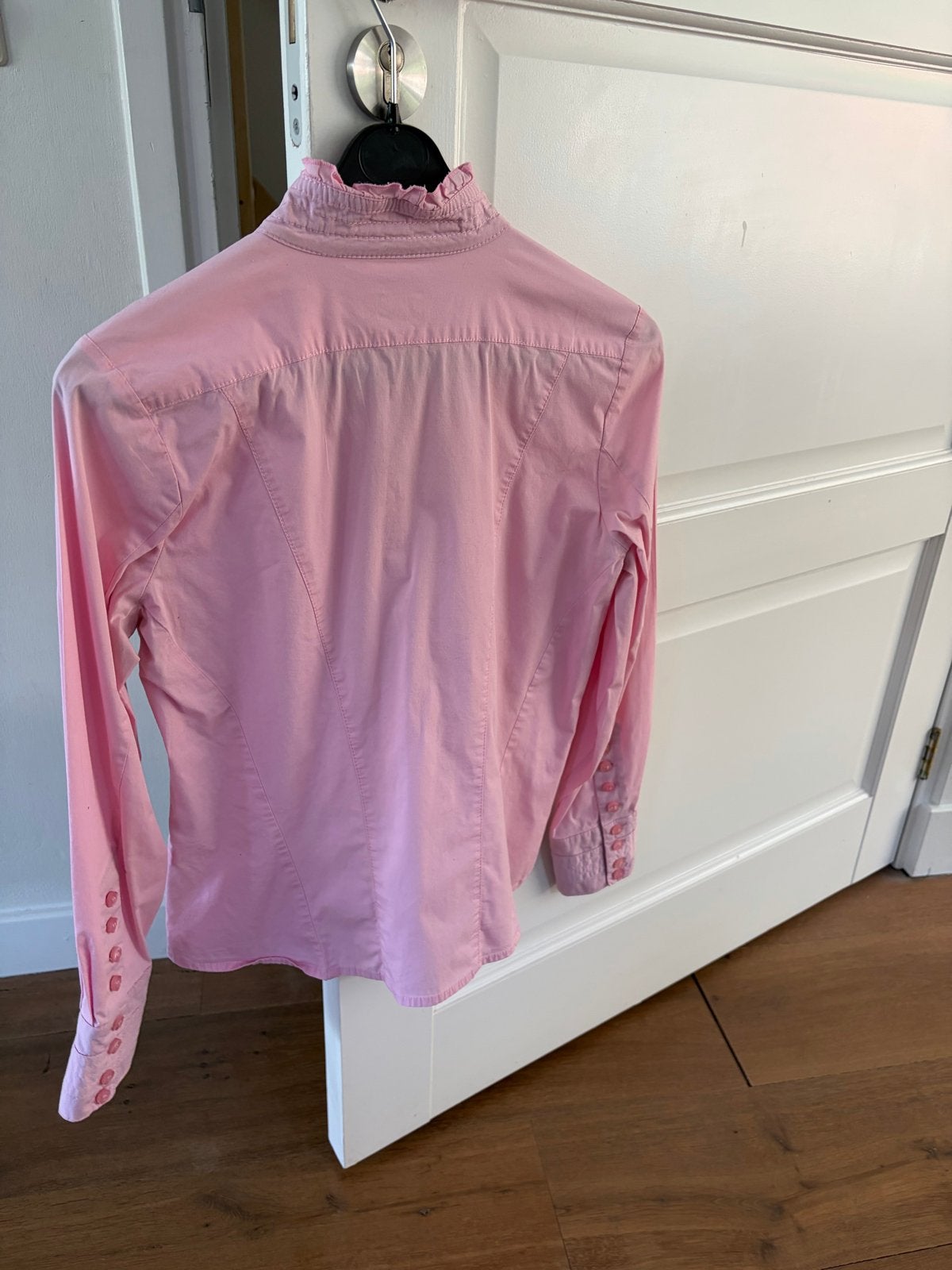 Scarva Blouse Maat 36 (valt als 36/38) - Wit en Roze, Ophalen of Verzenden, Zo goed als nieuw, Maat 36 (S), Wit