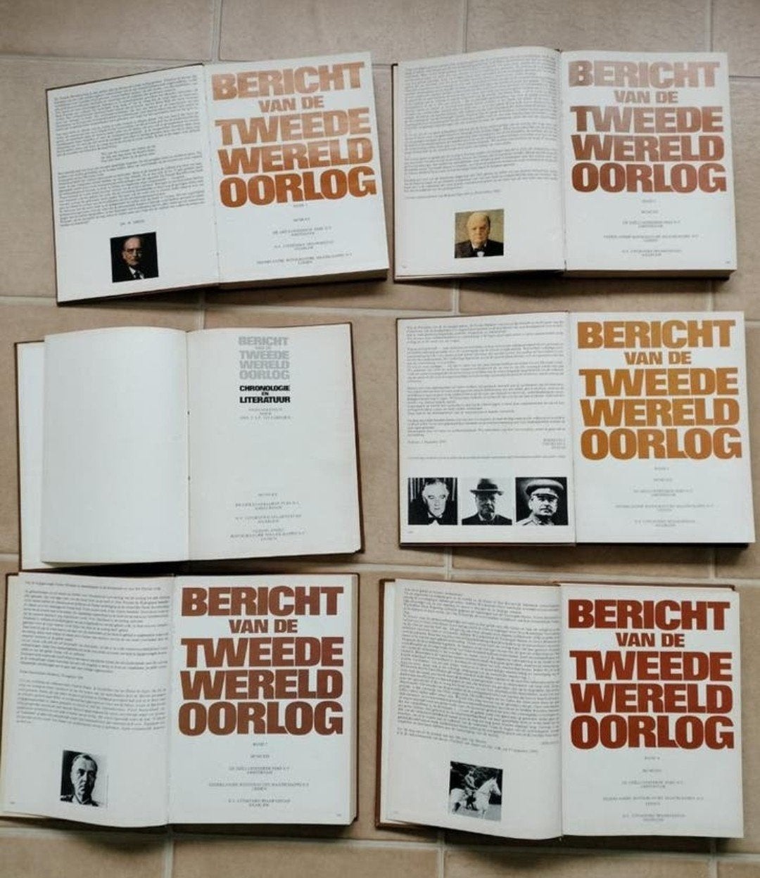 Bericht van de Tweede Wereldoorlog - 6 delen + chronologie, Boeken, Ophalen of Verzenden, Tweede Wereldoorlog, Gelezen, Overige onderwerpen