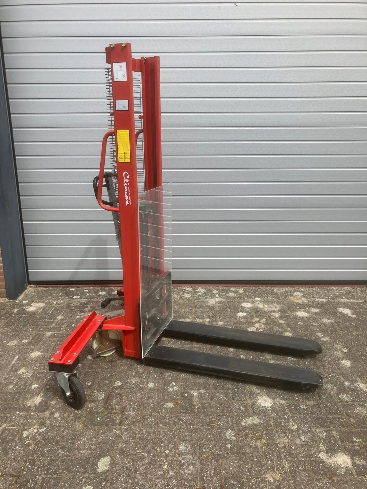 Handstapelaar/palletstapaar, Doe-het-zelf en Verbouw, Palletwagens en Pompwagens, Ophalen, Gebruikt