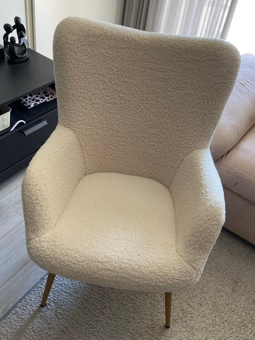 Jysk Fauteuil Off-white - zo goed als nieuw, Huis en Inrichting, Fauteuils, Ophalen, 75 tot 100 cm, Zo goed als nieuw, 50 tot 75 cm