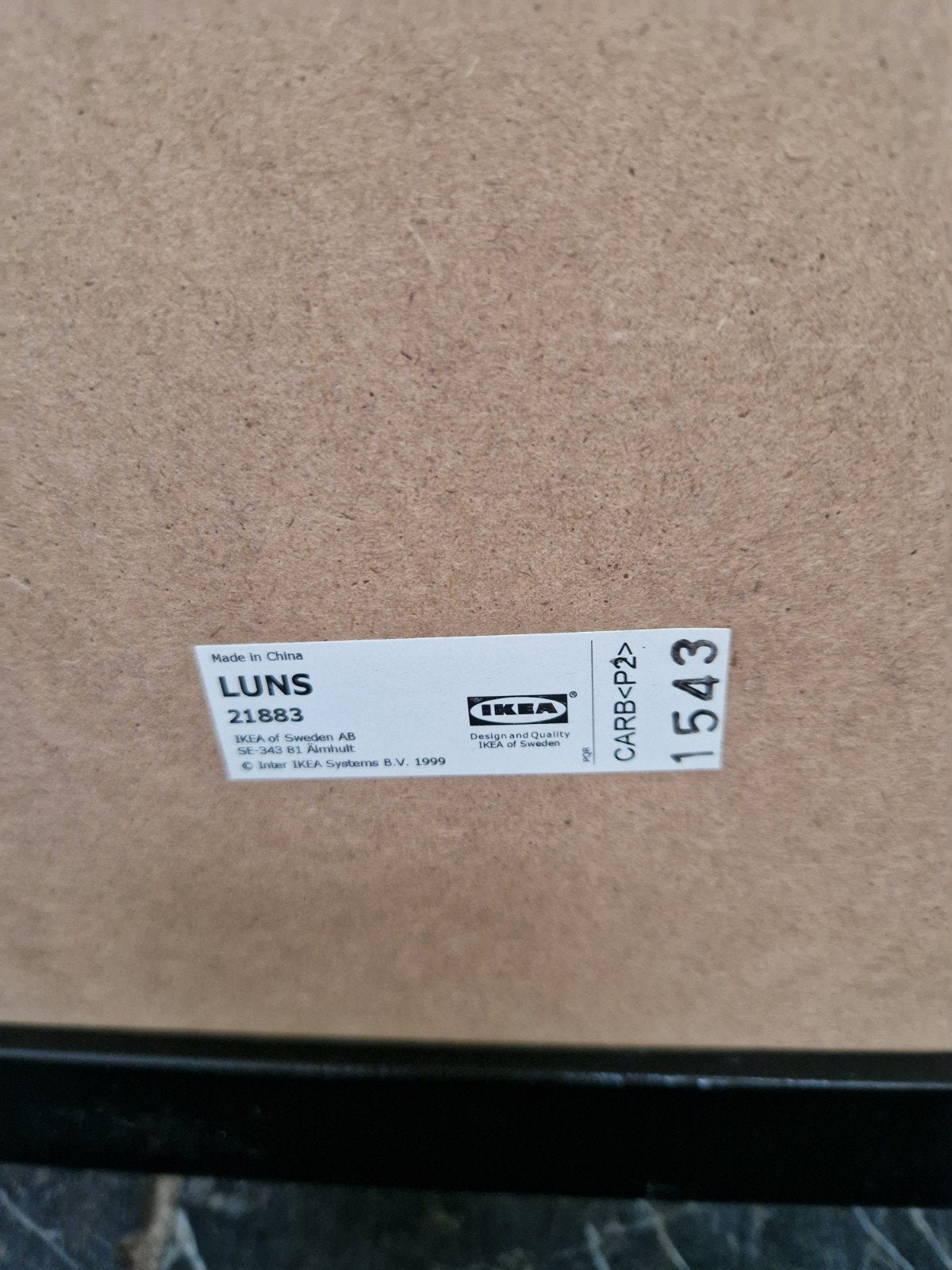 IKEA Luns Magneet/Krijtbord - 48x71 cm, Ophalen, Gebruikt, Zwart, Hout