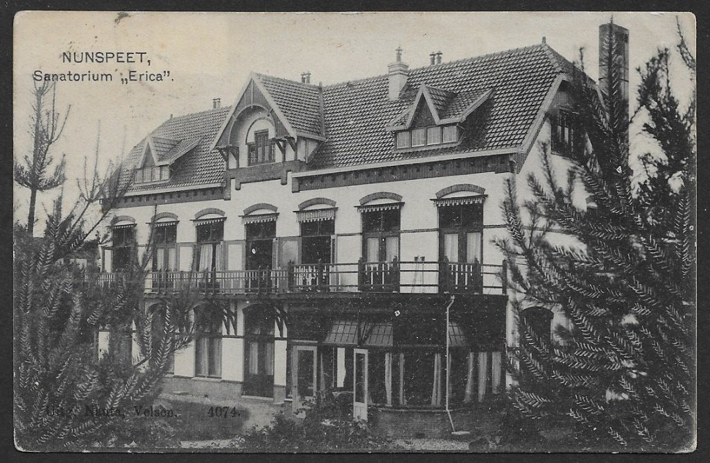 765 Nunspeet, Sanatorium ,Erica, Ophalen of Verzenden, Voor 1920, Gelopen, Gelderland