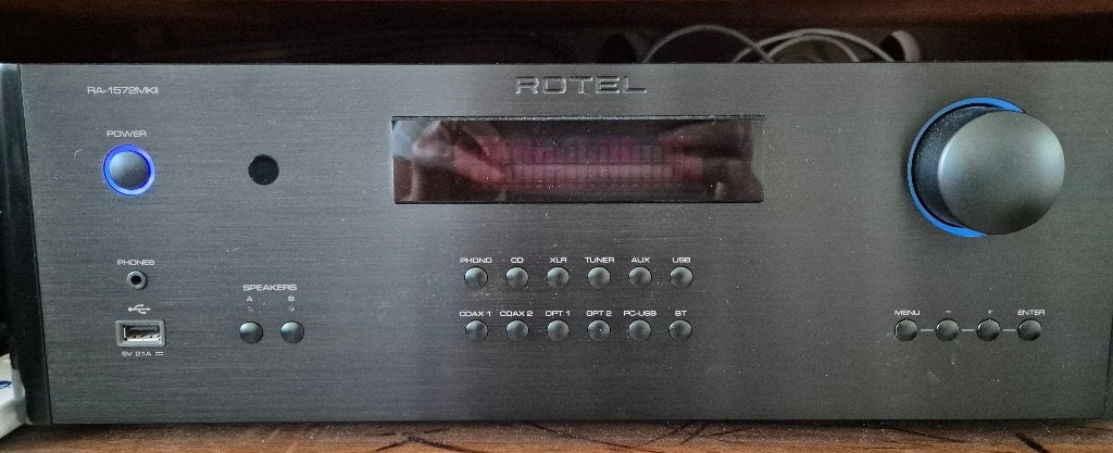 Rotel RA-1572MKII Geïntegreerde Versterker, Zo goed als nieuw, 120 watt of meer, Stereo, Ophalen