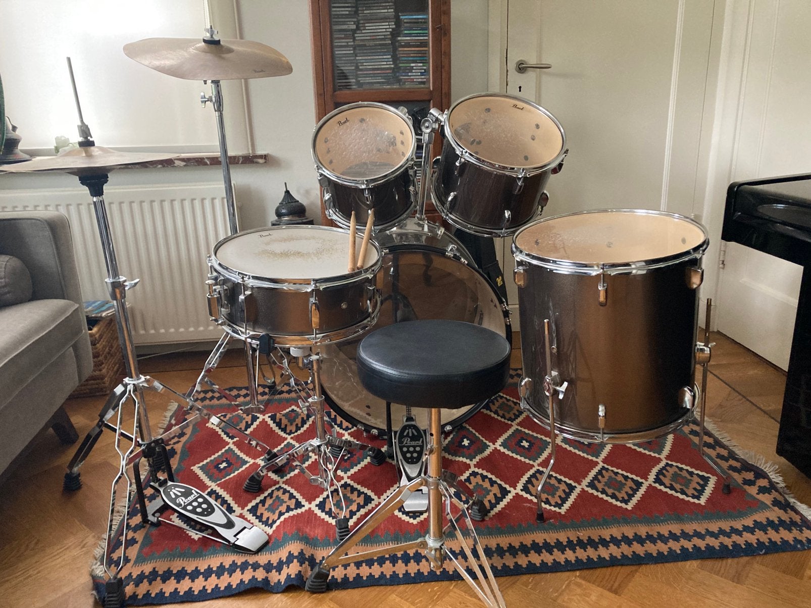 Pearl roadshow compleet drumstel, Ophalen, Gebruikt, Pearl