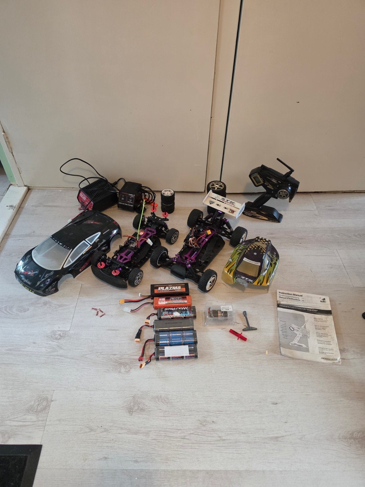 2x himoto rc auto electro, Elektro, Ophalen of Verzenden, Zo goed als nieuw, Schaal 1:10