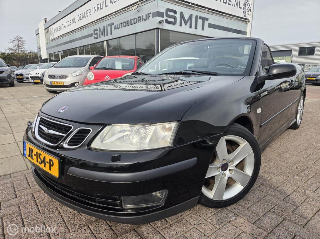 Saab 9-3 Cabrio 1.8t Vector|Lederen Stoel|NW APK|, Voorwielaandrijving, 1998 cc, Gebruikt, Zwart