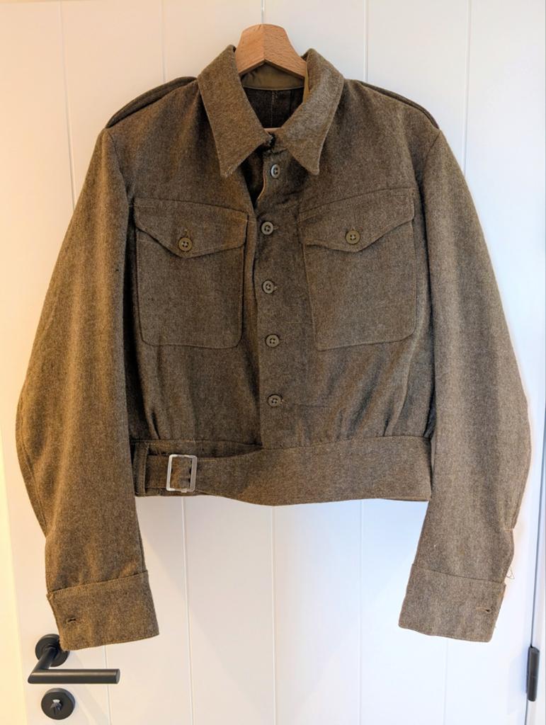Brits Pattern 40 battledress jasje, Verzamelen, Ophalen of Verzenden, Engeland, Kleding of Schoenen