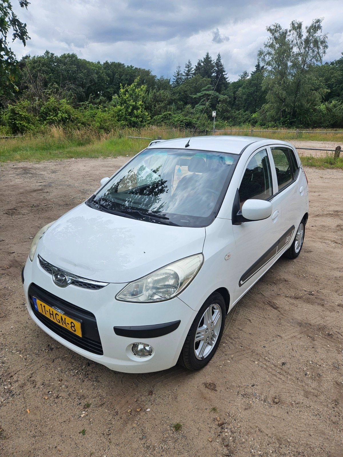 Hyundai i10 1.25 I 5DR 2008 Wit, Auto's, Hyundai, Voorwielaandrijving, 31 €/maand, 4 cilinders, Origineel Nederlands