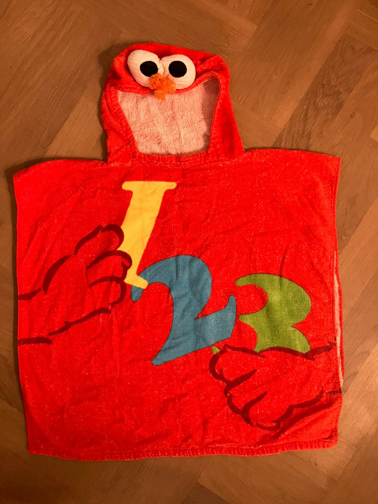 Bad poncho Elmo, Jongen of Meisje, One size, Ophalen of Verzenden, Zo goed als nieuw