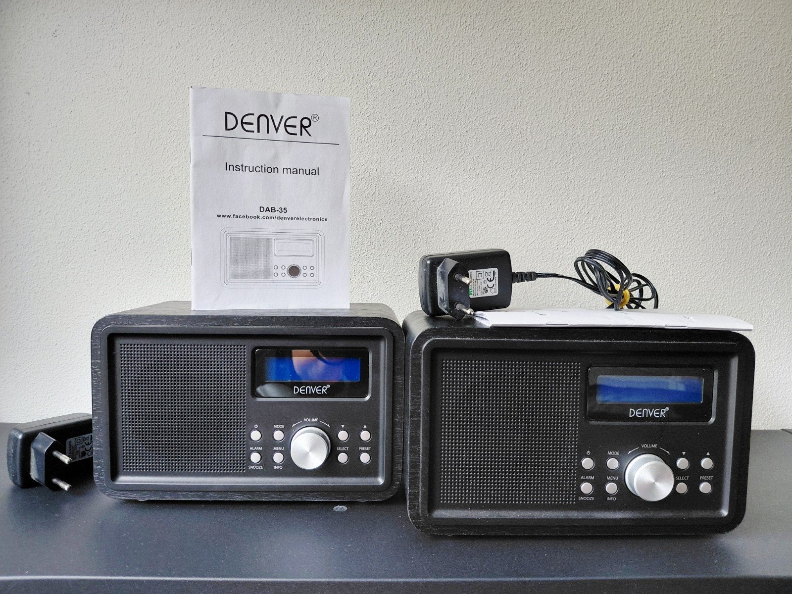2x Radio Denver DAB-35, Ophalen of Verzenden, Zo goed als nieuw, Radio