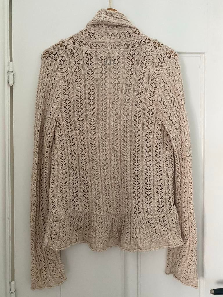Odd Molly Gebreid Vest - Beige/Crème - Maat 36 (S), Kleding | Dames, Ophalen of Verzenden, Zo goed als nieuw, Maat 36 (S), Beige