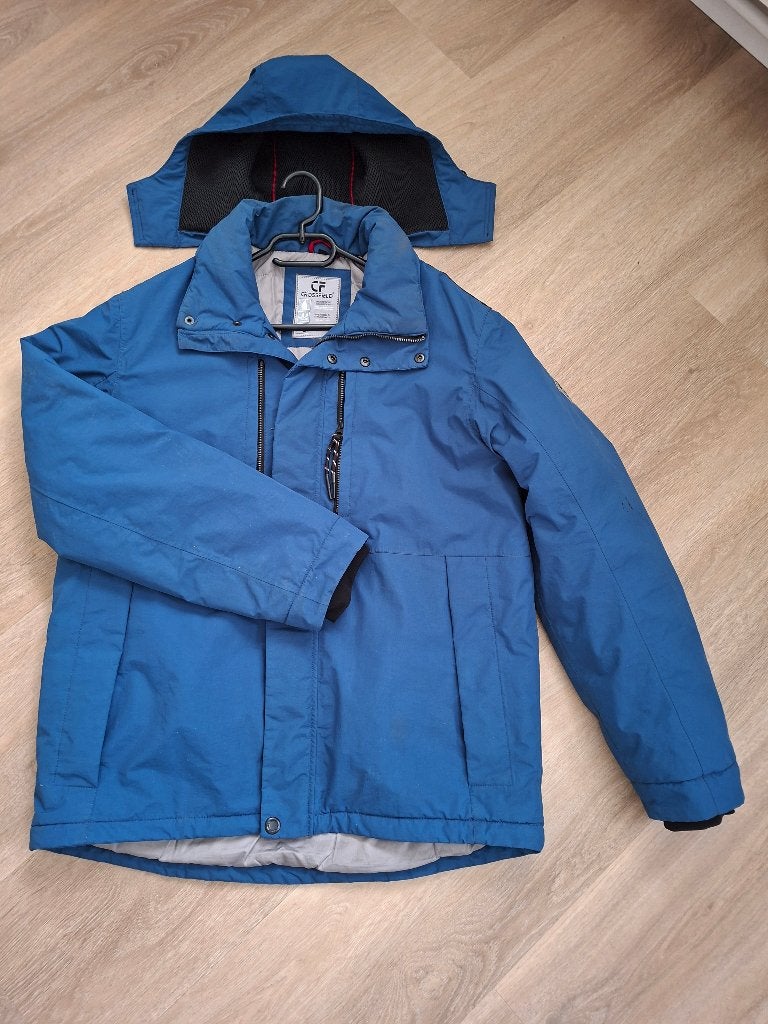 +#ZGAN HERENJAS+CAPUCHON-afritsb/mt L/BLAUW/6 zakken/CF, Kleding | Heren, Maat 52/54 (L), CROSSFIELD, Blauw, Ophalen of Verzenden