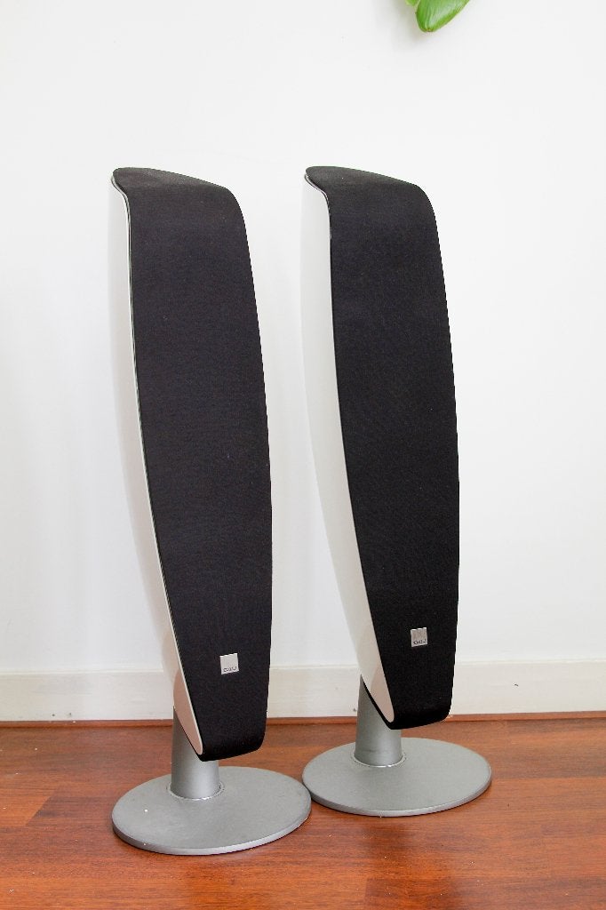 Dali Fazon F5 speakers. Wit, Vloerstaande luidspreker, Gebruikt, -, -