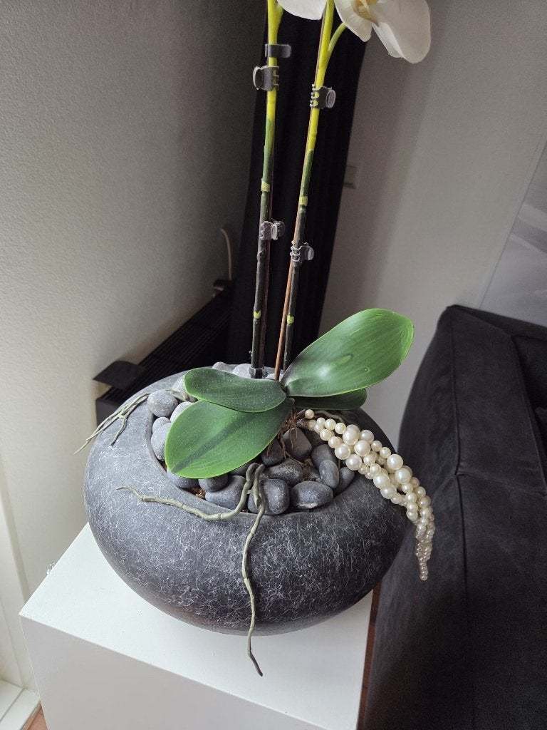 Kunstplant Orchidee in Pot, Ophalen, Zo goed als nieuw