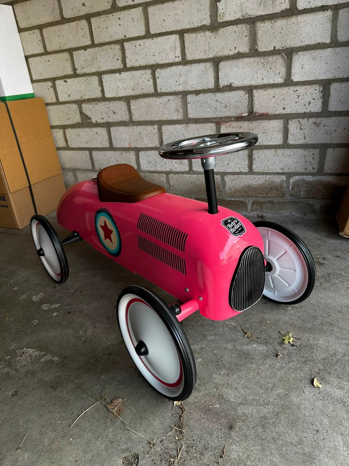 Retro Roller Loopauto Roze, Ophalen, Nieuw, Loopvoertuig