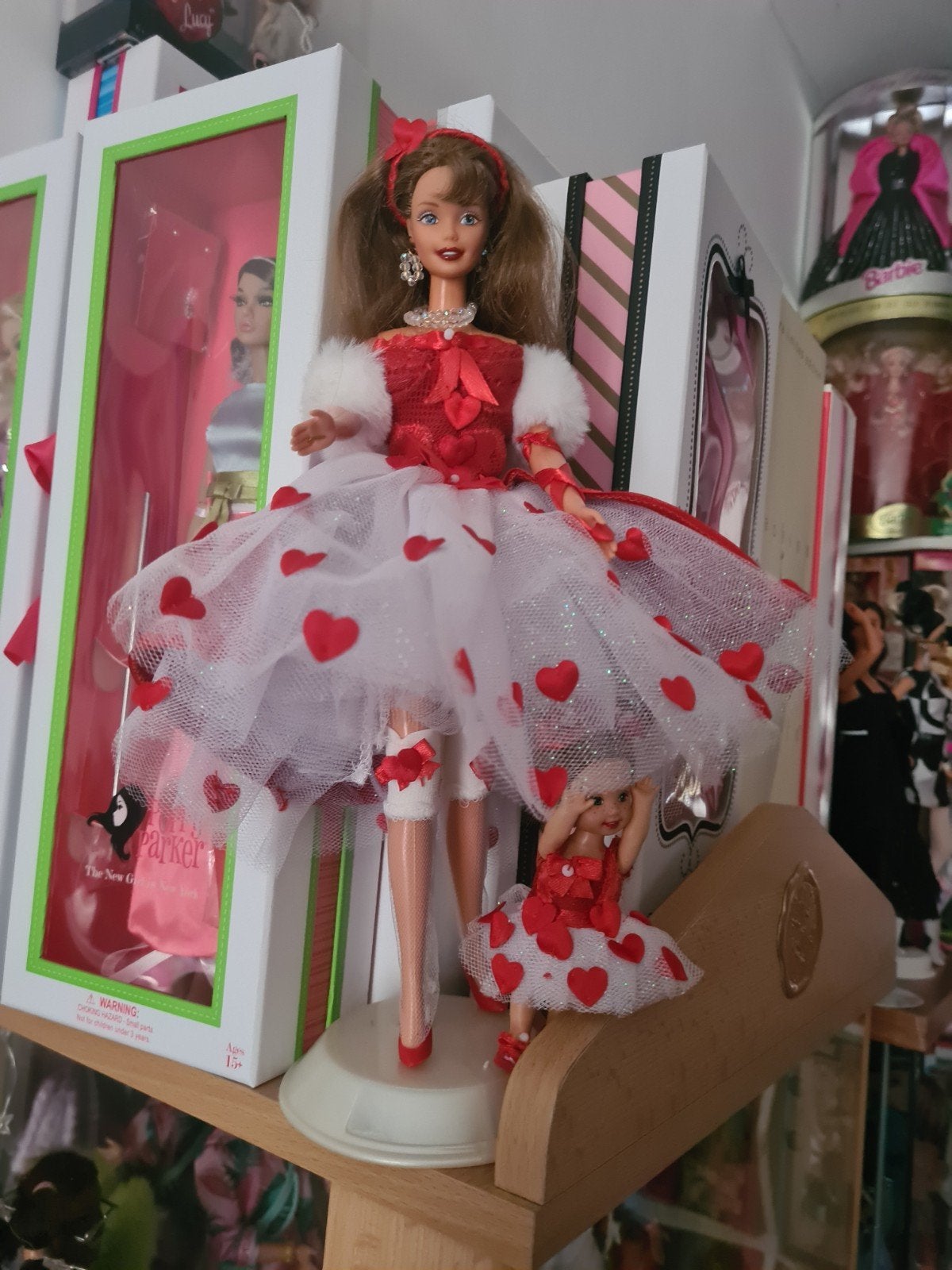 Valentijn Barbie en Kelly pop set - Zo goed als nieuw, Ophalen of Verzenden, Zo goed als nieuw, Barbie