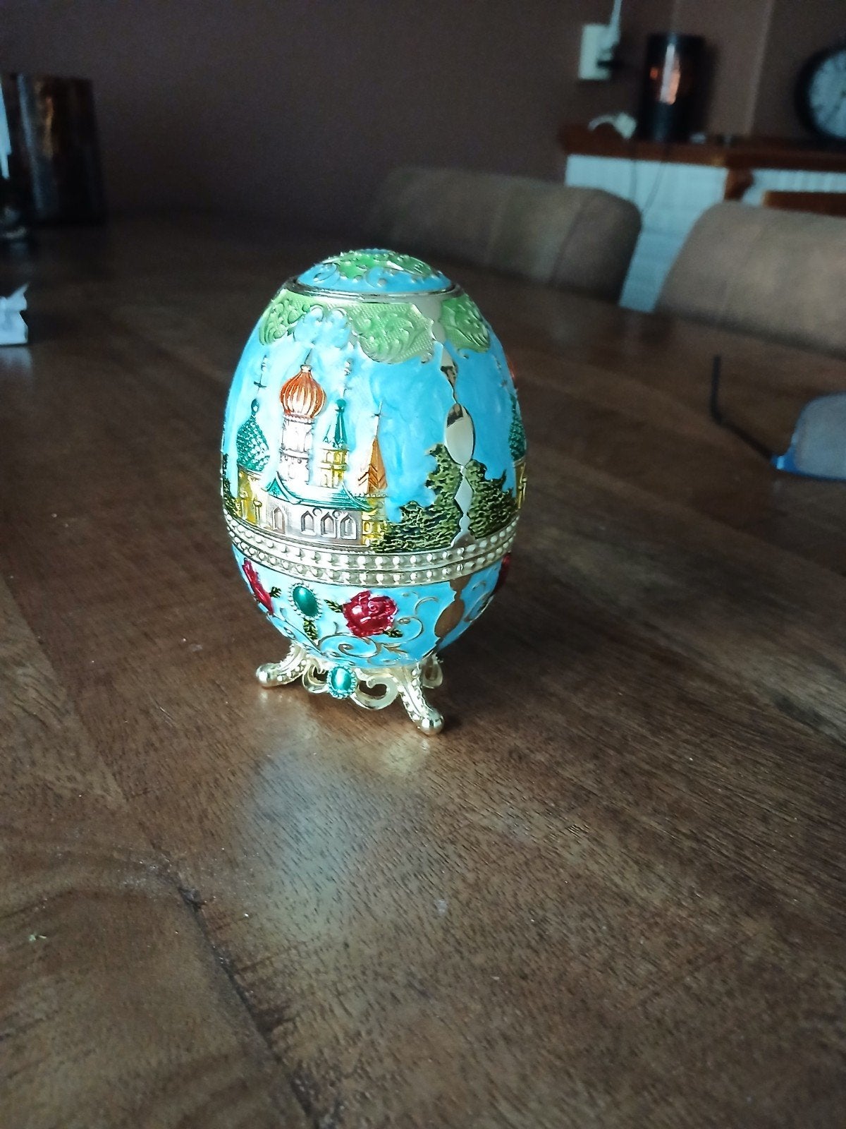Faberge-stijl tandenstokerhouder, Ophalen of Verzenden